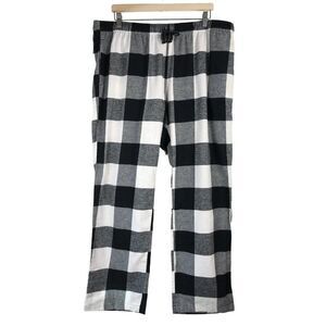 Old Navy Black & White Checkered Pajama Bottoms Size X-Large NWT